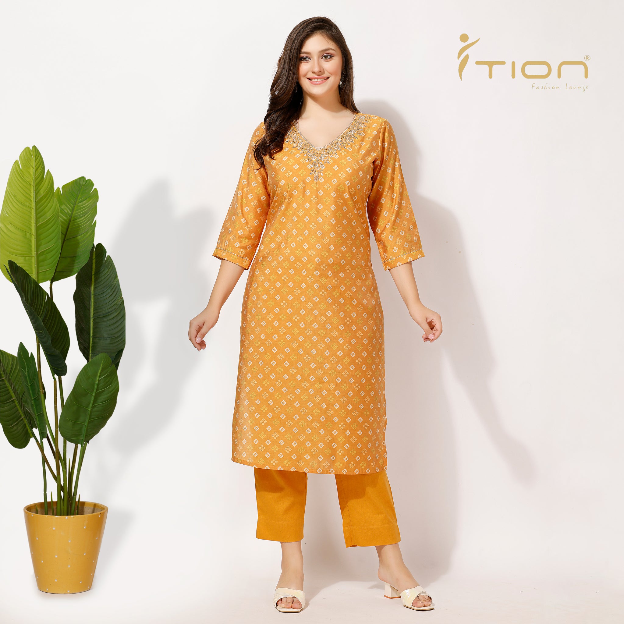 Bandhani Kurti Set