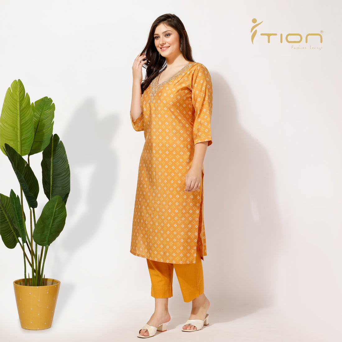 Bandhani Kurti Set