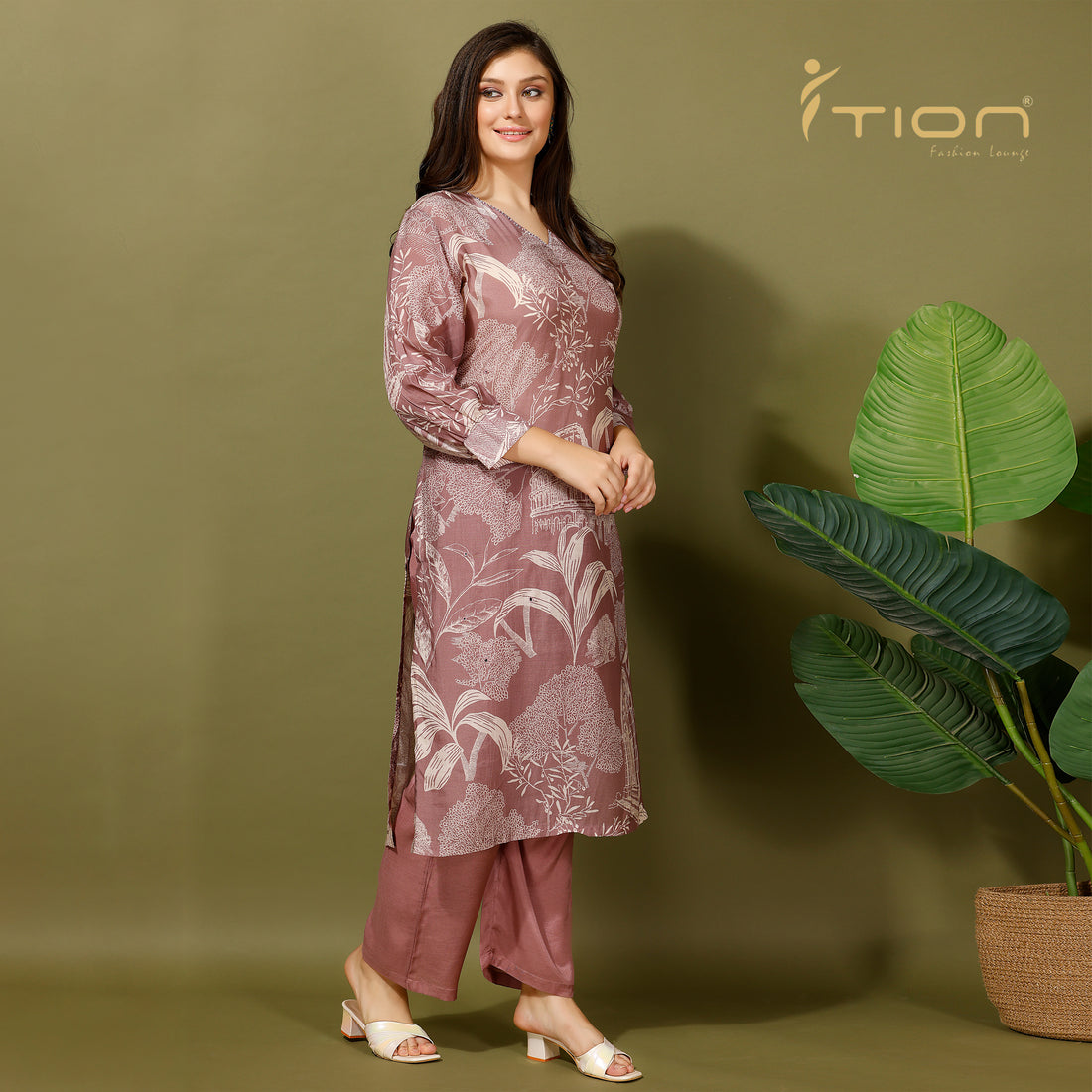 Printed Soft Muslin Cotton Kurti Set